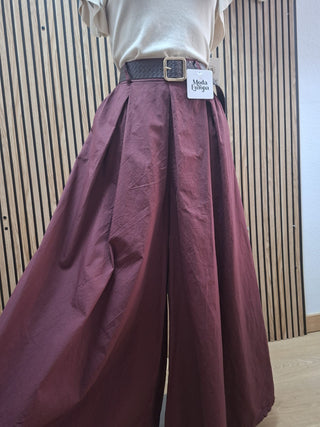 Pantalones palazzo burdeos - StilediBella