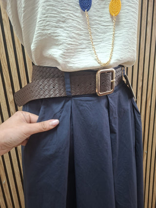 Pantalones palazzo azul marino - StilediBella