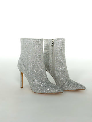 Botines plateados brillantes - StilediBella