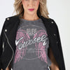 Cazadora biker ante negra.