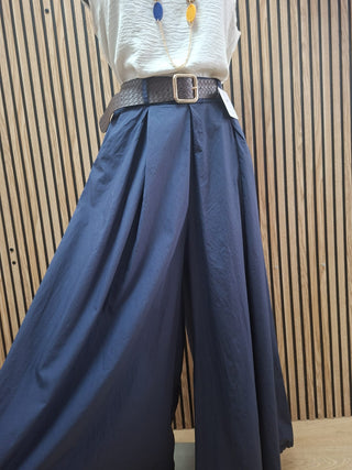 Pantalones palazzo azul marino - StilediBella