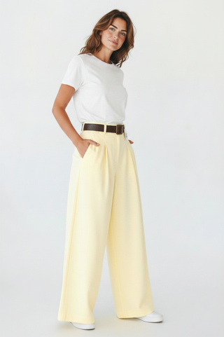 Pantalones palazzo amarillo - StilediBella