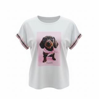Camiseta teckel rosa - StilediBella