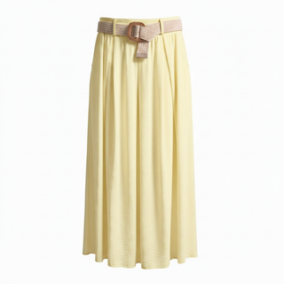 Falda midi amarillo - YeyiMoreno