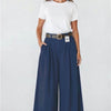 Pantalones palazzo azul marino