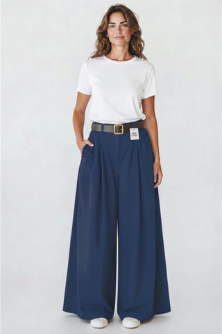 Pantalones palazzo azul marino - StilediBella