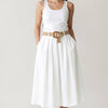 Falda midi blanca