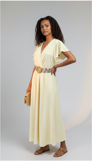 VESTIDO beige
