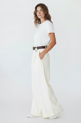 Pantalones palazzo blanco - StilediBella