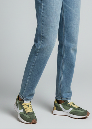 Zapatillas running retro Corina verde - StilediBella