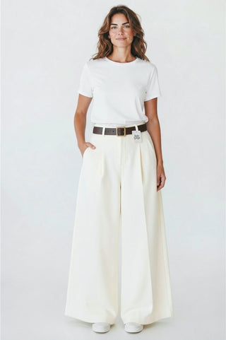 Pantalones palazzo blanco - StilediBella