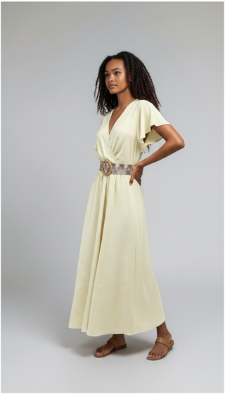 VESTIDO beige