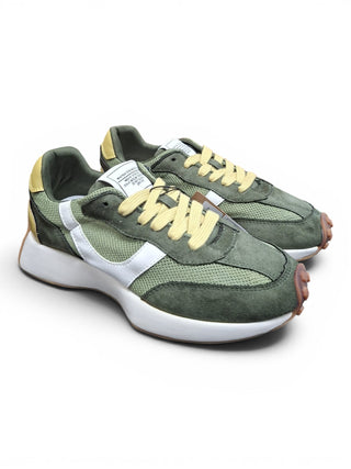 Zapatillas running retro Corina verde - StilediBella